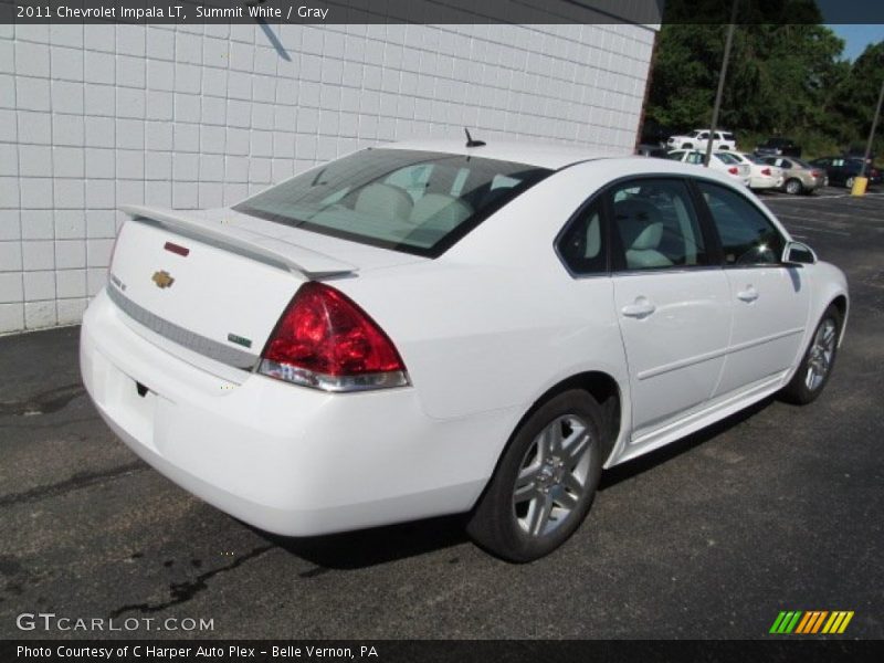 Summit White / Gray 2011 Chevrolet Impala LT