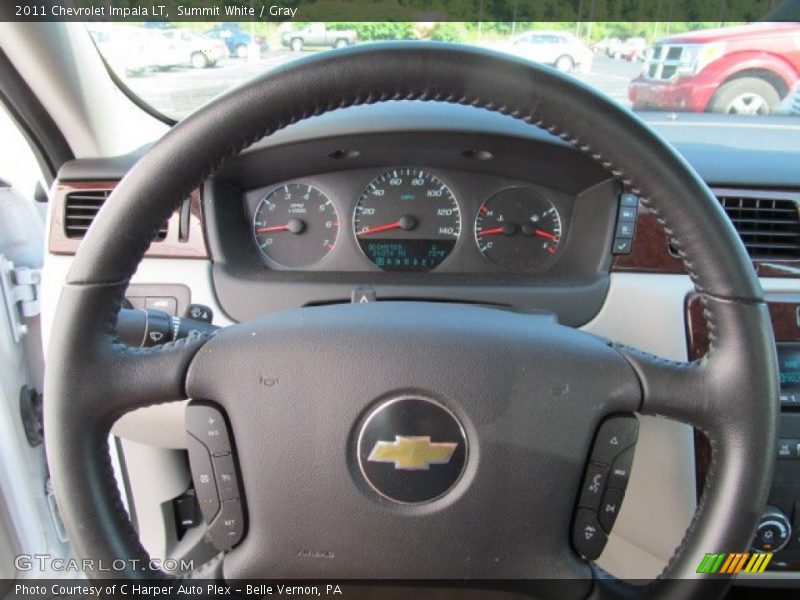 Summit White / Gray 2011 Chevrolet Impala LT