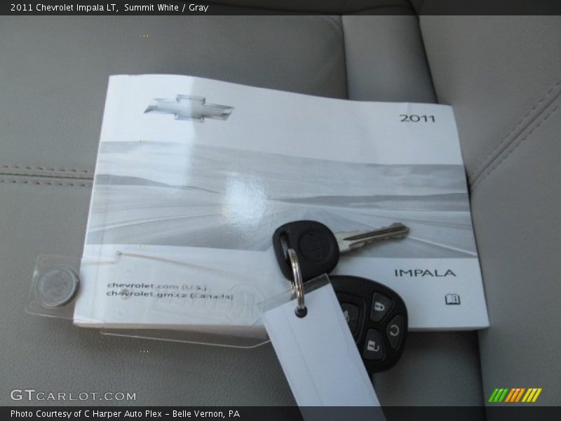 Summit White / Gray 2011 Chevrolet Impala LT