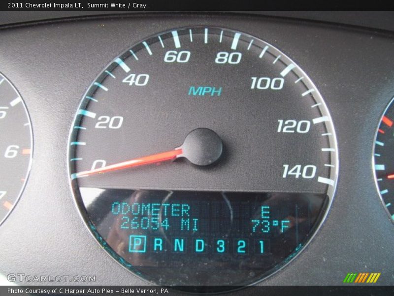 Summit White / Gray 2011 Chevrolet Impala LT