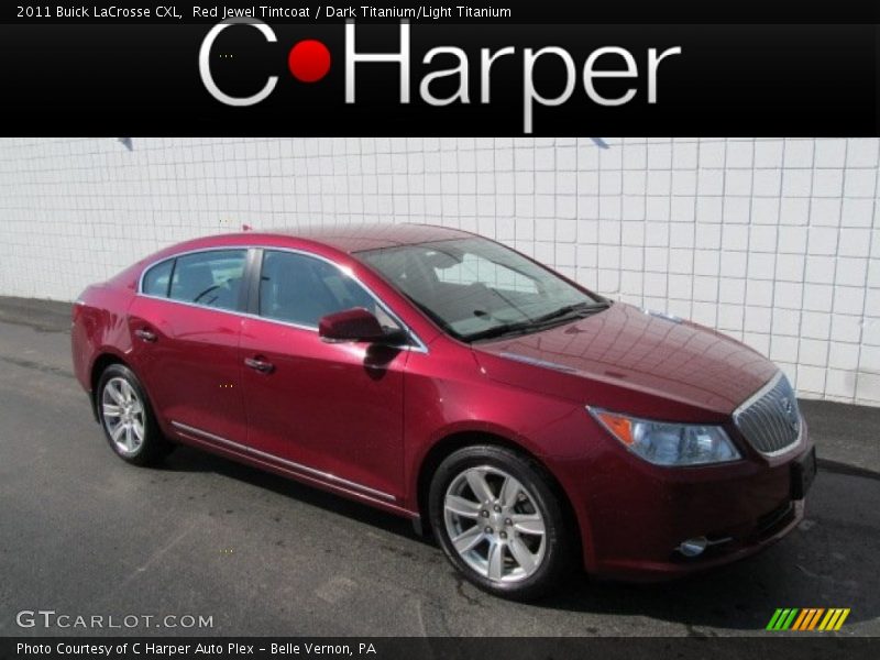 Red Jewel Tintcoat / Dark Titanium/Light Titanium 2011 Buick LaCrosse CXL