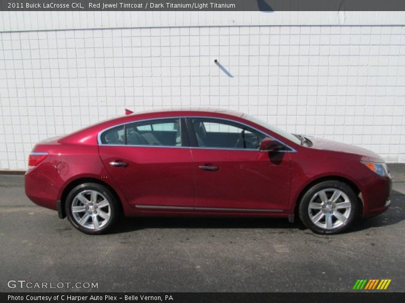 Red Jewel Tintcoat / Dark Titanium/Light Titanium 2011 Buick LaCrosse CXL