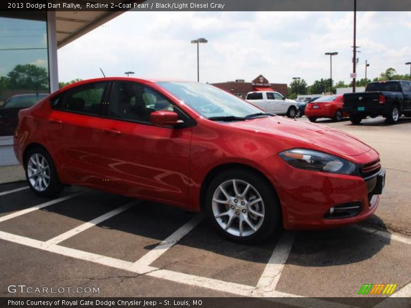 Redline 2-Coat Pearl / Black/Light Diesel Gray 2013 Dodge Dart Rallye
