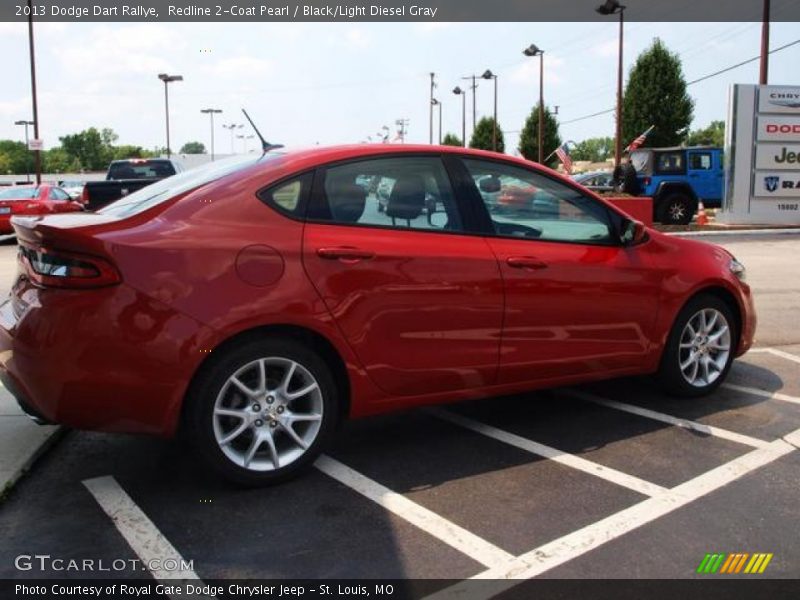 Redline 2-Coat Pearl / Black/Light Diesel Gray 2013 Dodge Dart Rallye