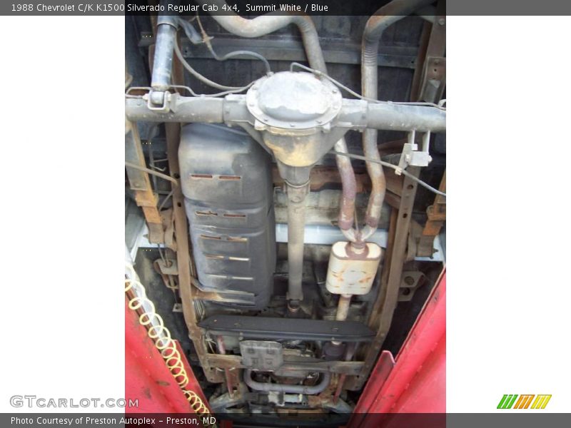 Summit White / Blue 1988 Chevrolet C/K K1500 Silverado Regular Cab 4x4