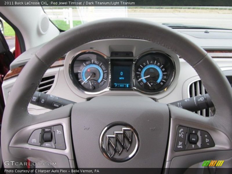 Red Jewel Tintcoat / Dark Titanium/Light Titanium 2011 Buick LaCrosse CXL