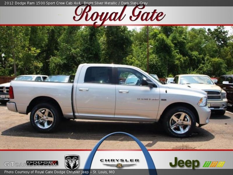 Bright Silver Metallic / Dark Slate Gray 2012 Dodge Ram 1500 Sport Crew Cab 4x4