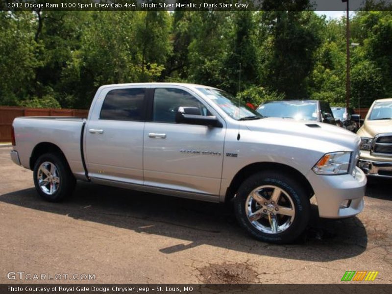 Bright Silver Metallic / Dark Slate Gray 2012 Dodge Ram 1500 Sport Crew Cab 4x4