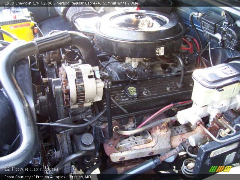 Summit White / Blue 1988 Chevrolet C/K K1500 Silverado Regular Cab 4x4