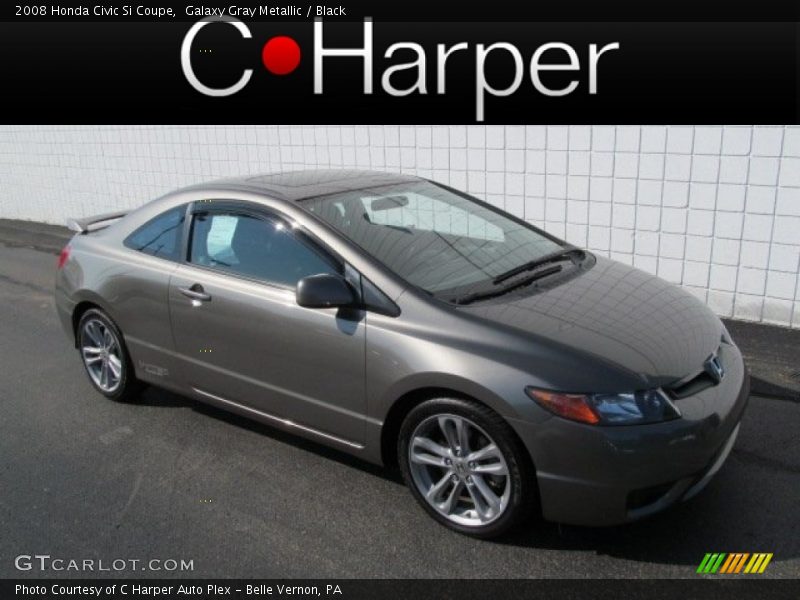 Galaxy Gray Metallic / Black 2008 Honda Civic Si Coupe