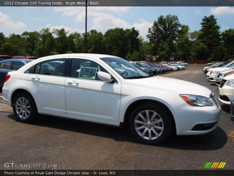 Bright White / Black 2012 Chrysler 200 Touring Sedan