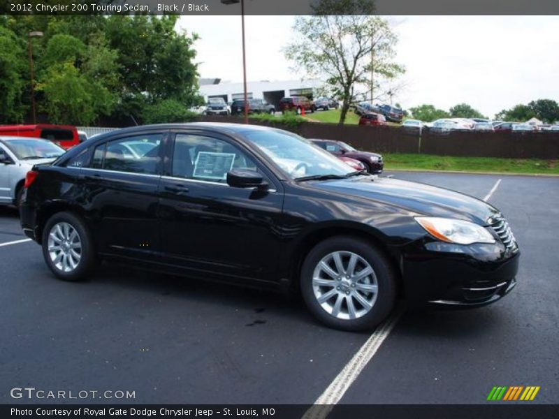 Black / Black 2012 Chrysler 200 Touring Sedan