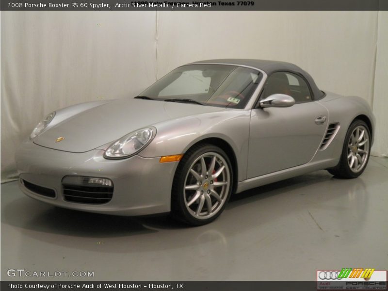 Arctic Silver Metallic / Carrera Red 2008 Porsche Boxster RS 60 Spyder