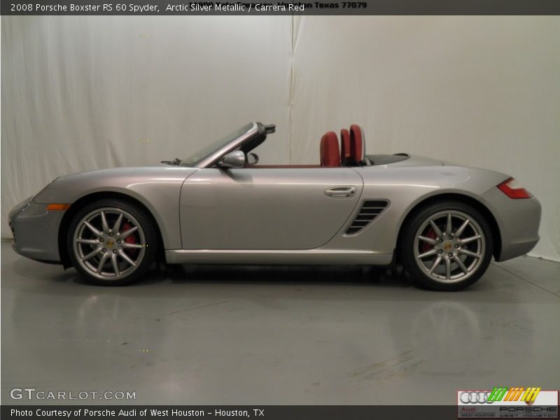 Arctic Silver Metallic / Carrera Red 2008 Porsche Boxster RS 60 Spyder