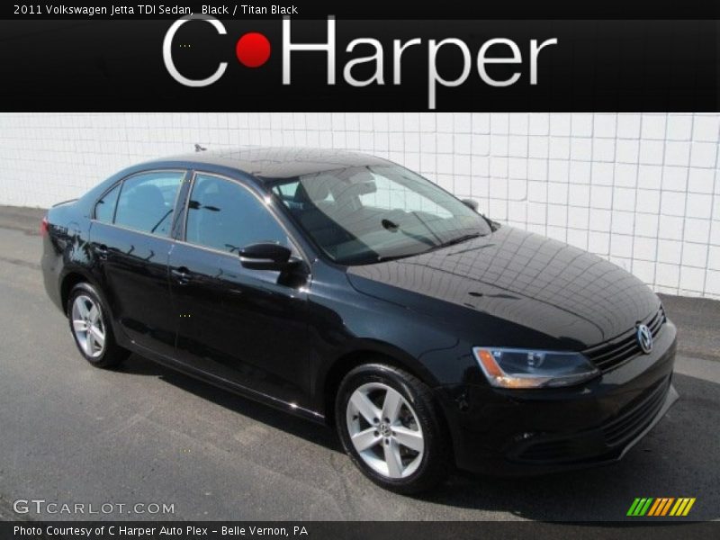 Black / Titan Black 2011 Volkswagen Jetta TDI Sedan