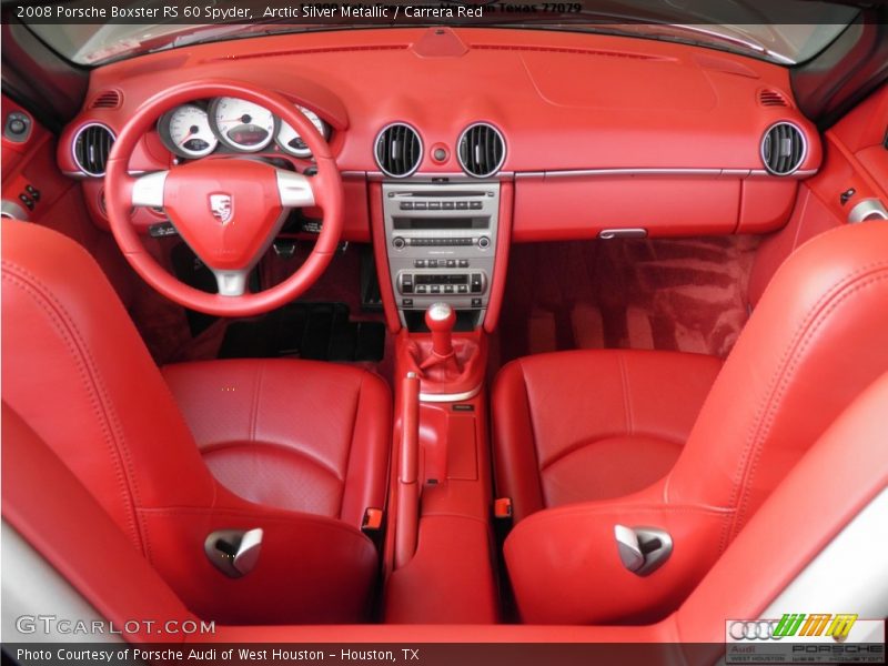Arctic Silver Metallic / Carrera Red 2008 Porsche Boxster RS 60 Spyder