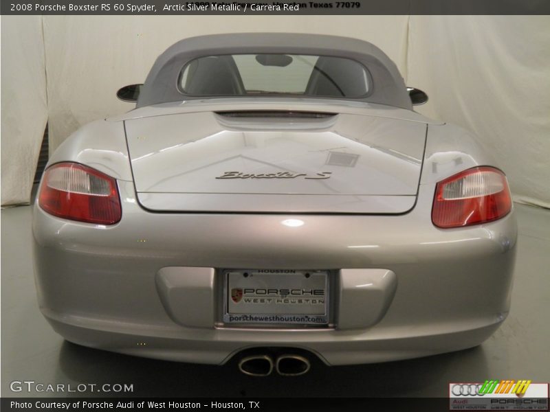 Arctic Silver Metallic / Carrera Red 2008 Porsche Boxster RS 60 Spyder