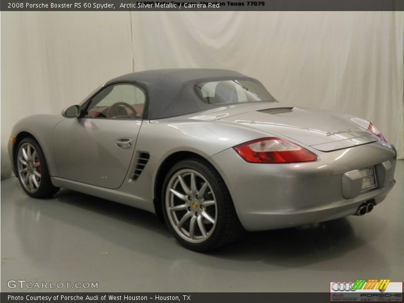 Arctic Silver Metallic / Carrera Red 2008 Porsche Boxster RS 60 Spyder