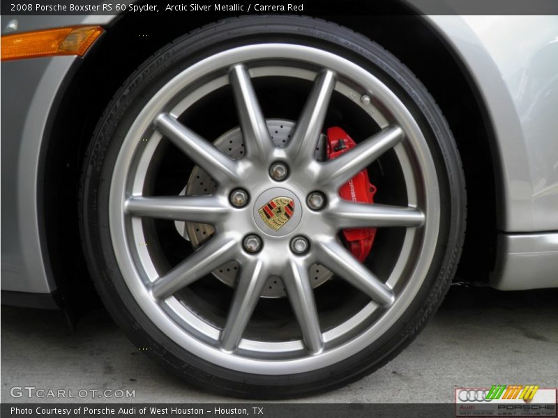 Arctic Silver Metallic / Carrera Red 2008 Porsche Boxster RS 60 Spyder