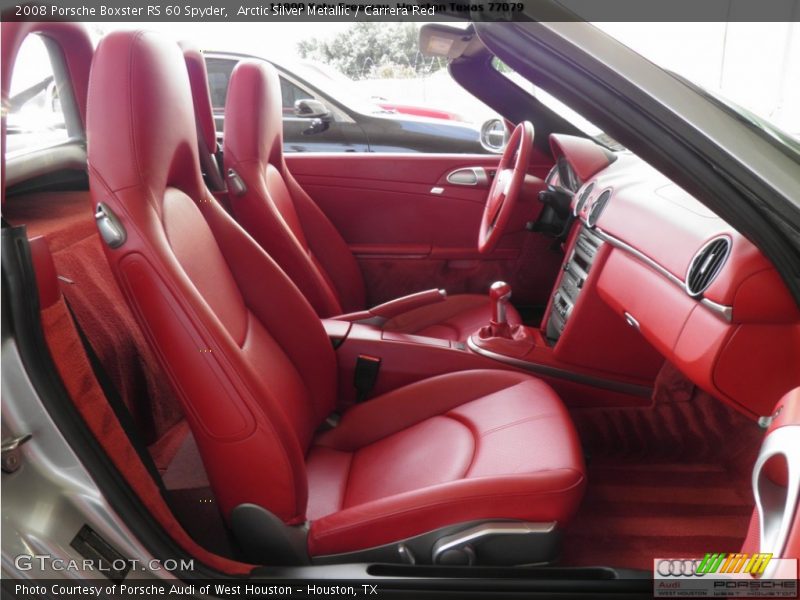 Arctic Silver Metallic / Carrera Red 2008 Porsche Boxster RS 60 Spyder