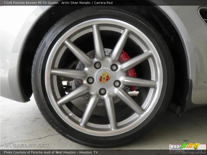 Arctic Silver Metallic / Carrera Red 2008 Porsche Boxster RS 60 Spyder