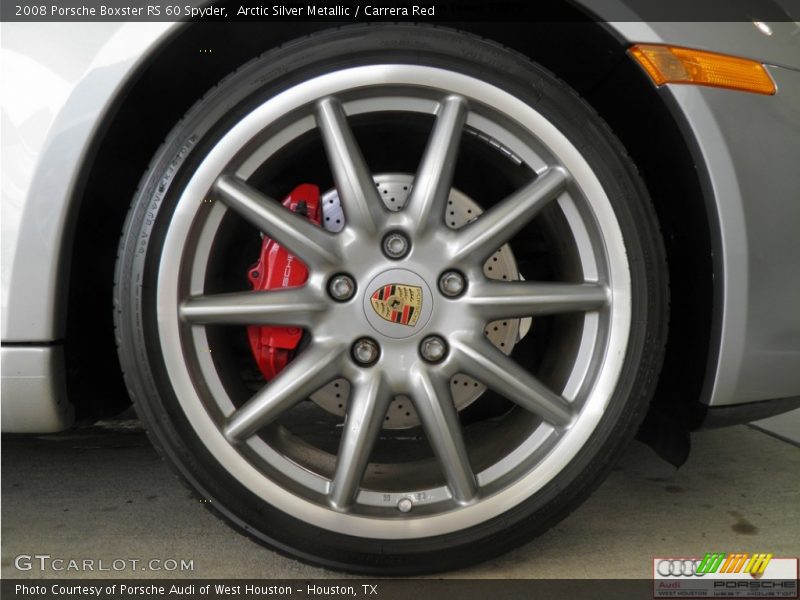 Arctic Silver Metallic / Carrera Red 2008 Porsche Boxster RS 60 Spyder