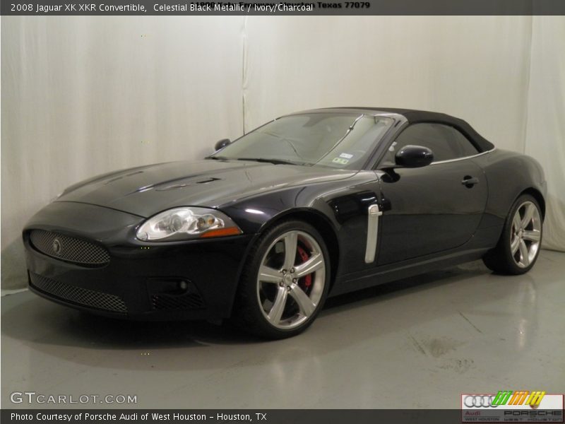 Celestial Black Metallic / Ivory/Charcoal 2008 Jaguar XK XKR Convertible
