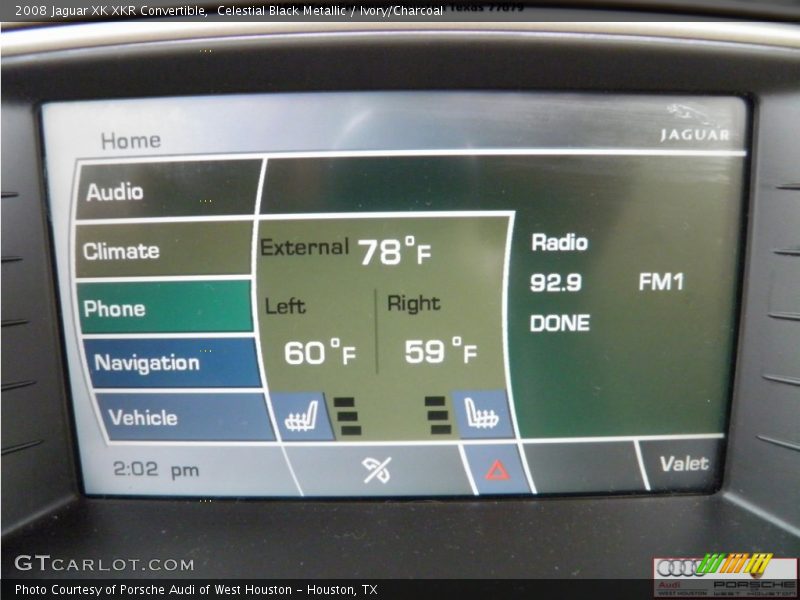 Celestial Black Metallic / Ivory/Charcoal 2008 Jaguar XK XKR Convertible