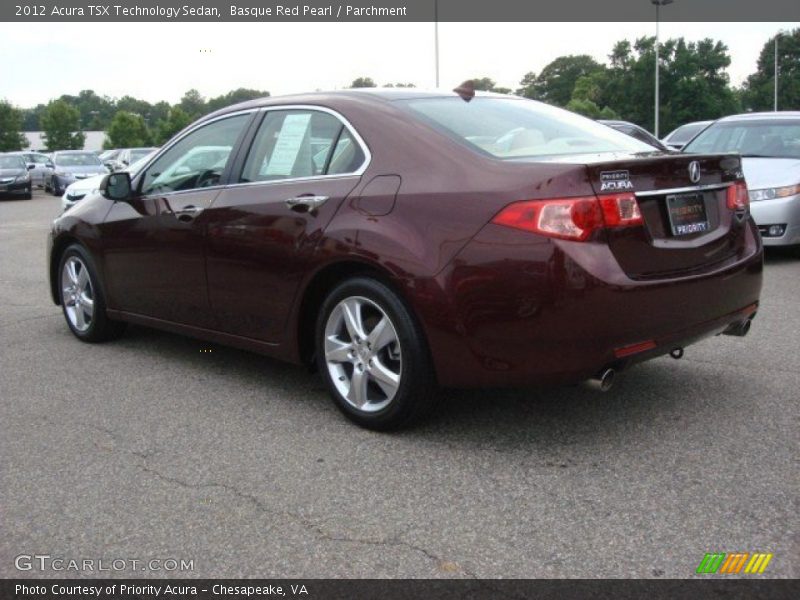 Basque Red Pearl / Parchment 2012 Acura TSX Technology Sedan
