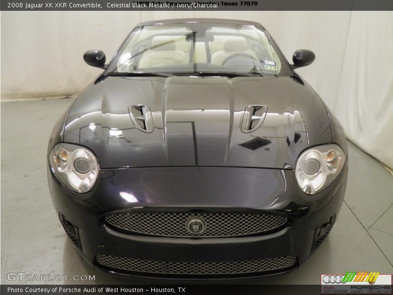 Celestial Black Metallic / Ivory/Charcoal 2008 Jaguar XK XKR Convertible