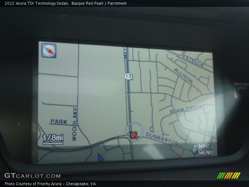 Basque Red Pearl / Parchment 2012 Acura TSX Technology Sedan