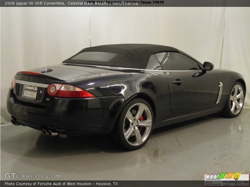 Celestial Black Metallic / Ivory/Charcoal 2008 Jaguar XK XKR Convertible