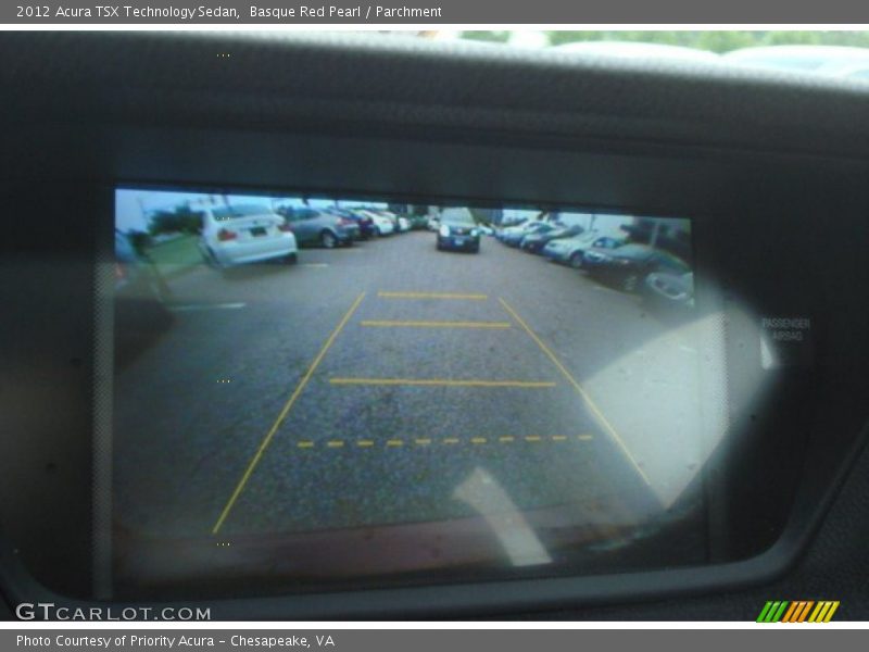 Basque Red Pearl / Parchment 2012 Acura TSX Technology Sedan