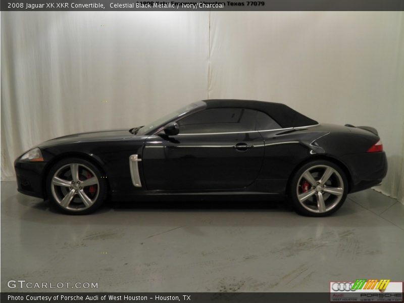 Celestial Black Metallic / Ivory/Charcoal 2008 Jaguar XK XKR Convertible