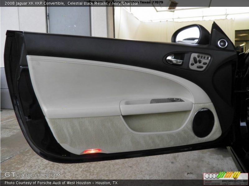 Celestial Black Metallic / Ivory/Charcoal 2008 Jaguar XK XKR Convertible
