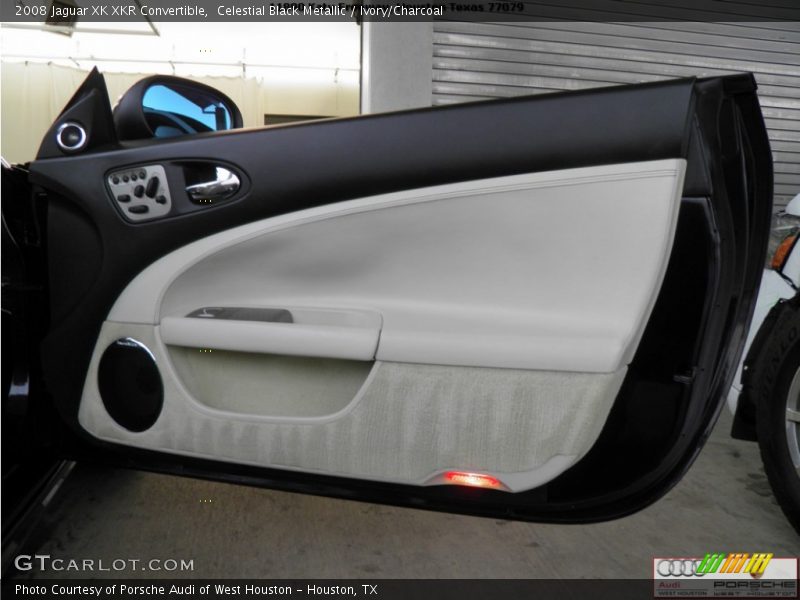 Celestial Black Metallic / Ivory/Charcoal 2008 Jaguar XK XKR Convertible