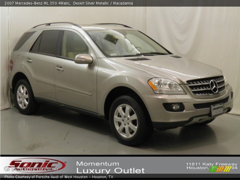 Desert Silver Metallic / Macadamia 2007 Mercedes-Benz ML 350 4Matic