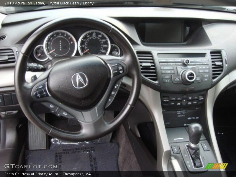 Crystal Black Pearl / Ebony 2010 Acura TSX Sedan