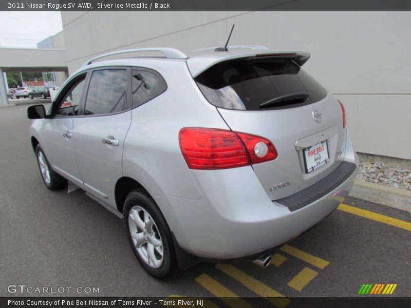 Silver Ice Metallic / Black 2011 Nissan Rogue SV AWD