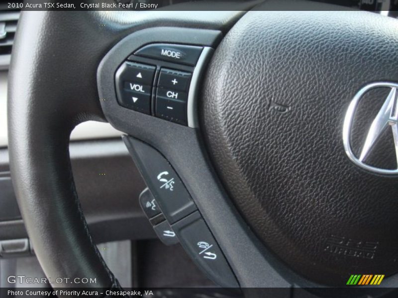 Crystal Black Pearl / Ebony 2010 Acura TSX Sedan