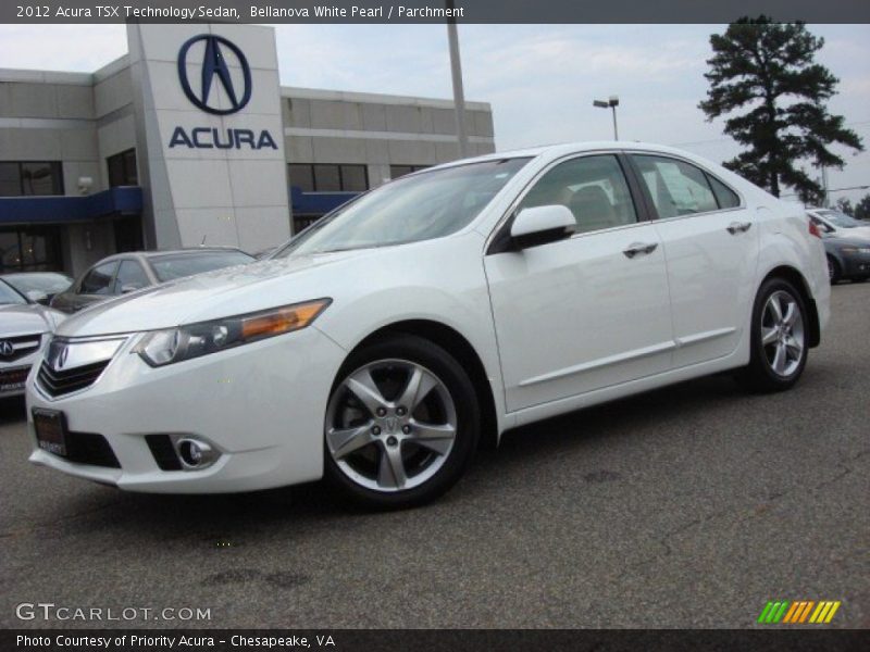 Bellanova White Pearl / Parchment 2012 Acura TSX Technology Sedan