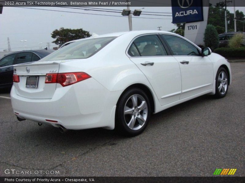 Bellanova White Pearl / Parchment 2012 Acura TSX Technology Sedan