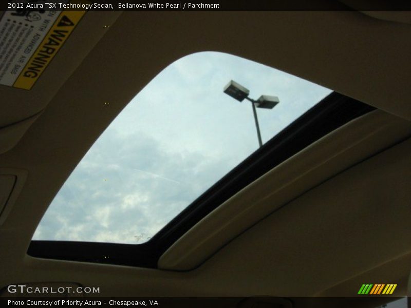 Bellanova White Pearl / Parchment 2012 Acura TSX Technology Sedan