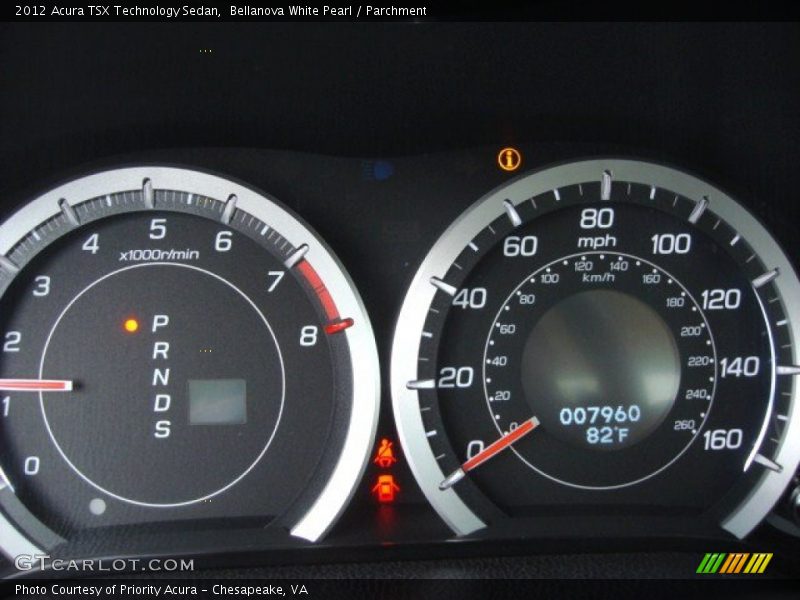 Bellanova White Pearl / Parchment 2012 Acura TSX Technology Sedan