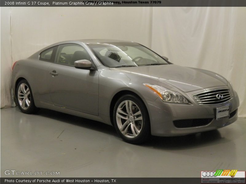 Platinum Graphite Gray / Graphite 2008 Infiniti G 37 Coupe