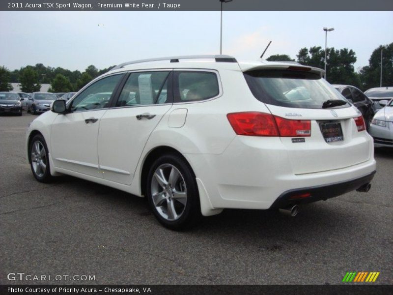 Premium White Pearl / Taupe 2011 Acura TSX Sport Wagon