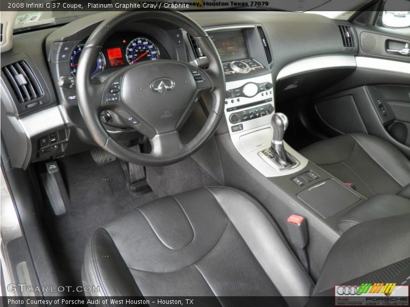 Platinum Graphite Gray / Graphite 2008 Infiniti G 37 Coupe