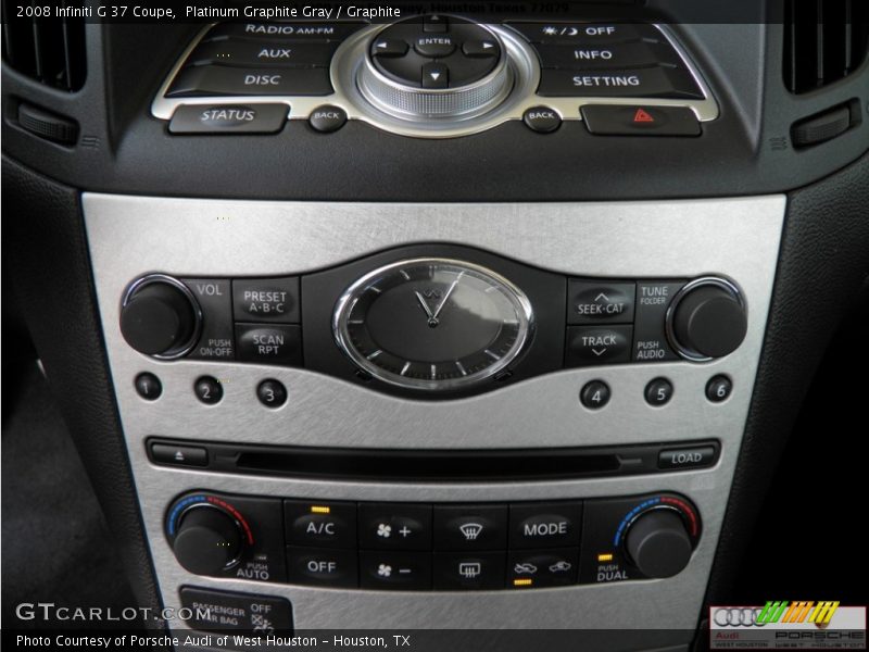 Platinum Graphite Gray / Graphite 2008 Infiniti G 37 Coupe