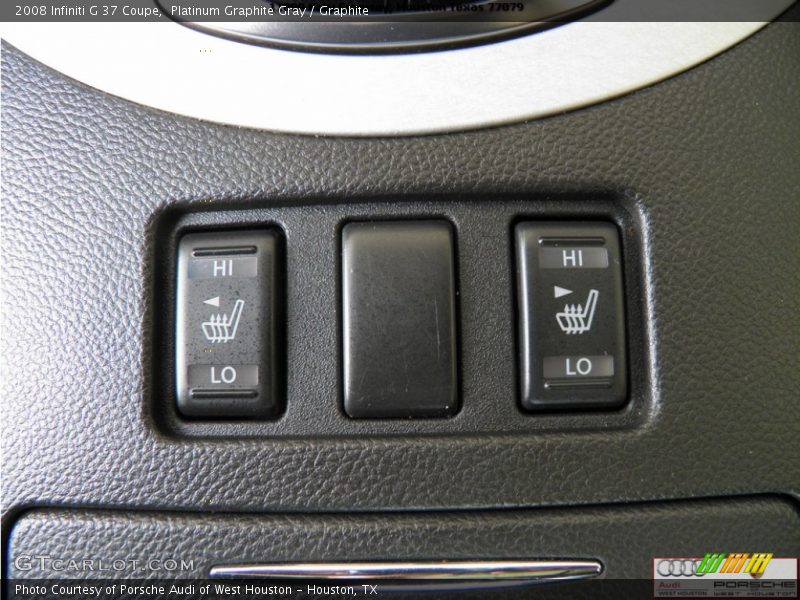 Platinum Graphite Gray / Graphite 2008 Infiniti G 37 Coupe