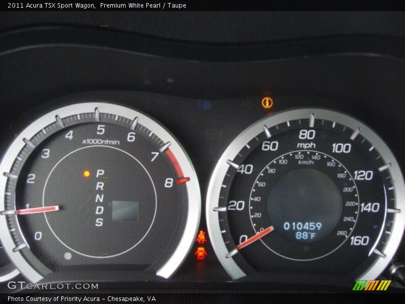  2011 TSX Sport Wagon Sport Wagon Gauges